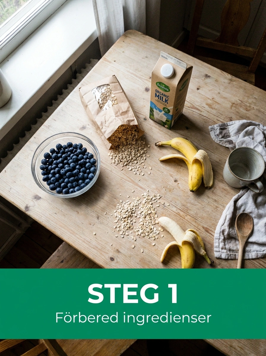 Steg 1: Förbered havregryn