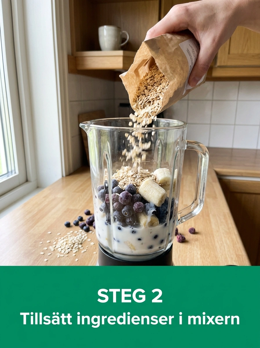 Steg 2: Tillsätt blåbär