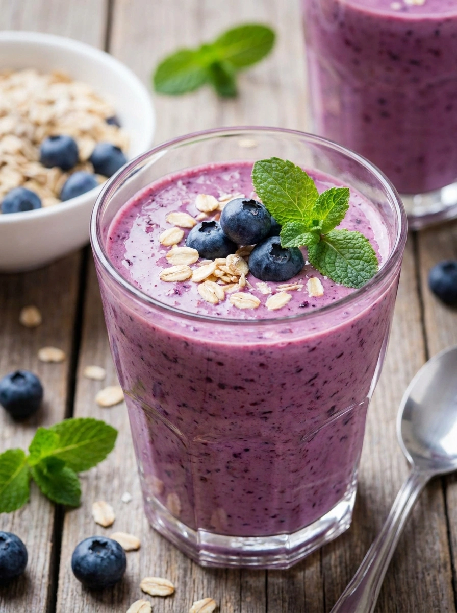 Blåbär Havre Beta-Glucan Smoothie – Kolesterol Sänkande