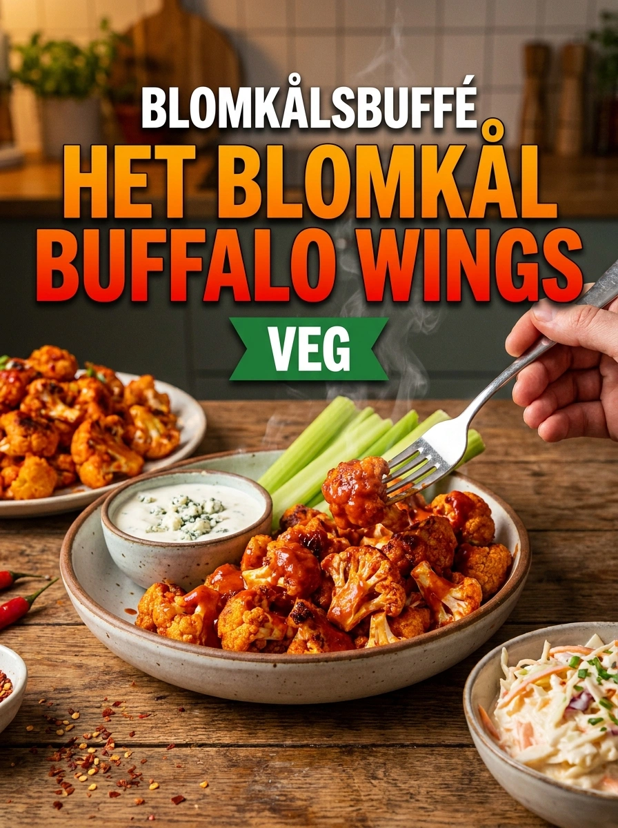 Blomkålsbuffé Het – Kryddiga Blomkålsvingar