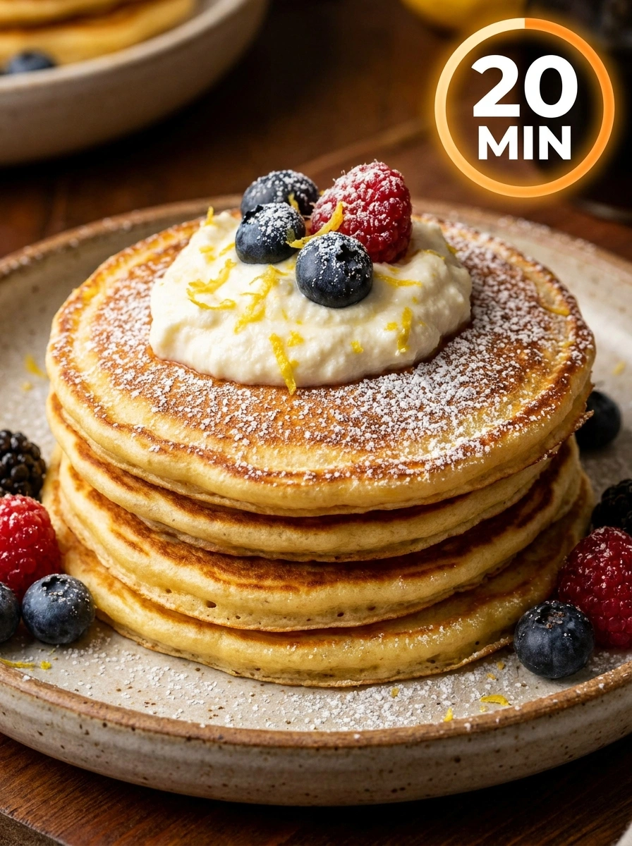 Citron Ricotta Pannkakor – Lyxigt Italienskt Recept
