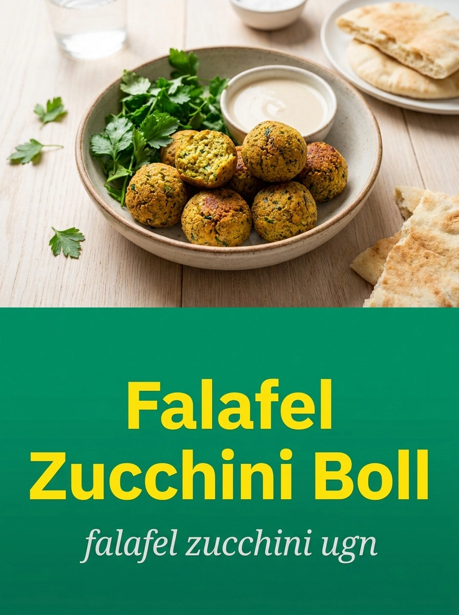 Falafel Zucchini Boll – Krispiga & Saftiga