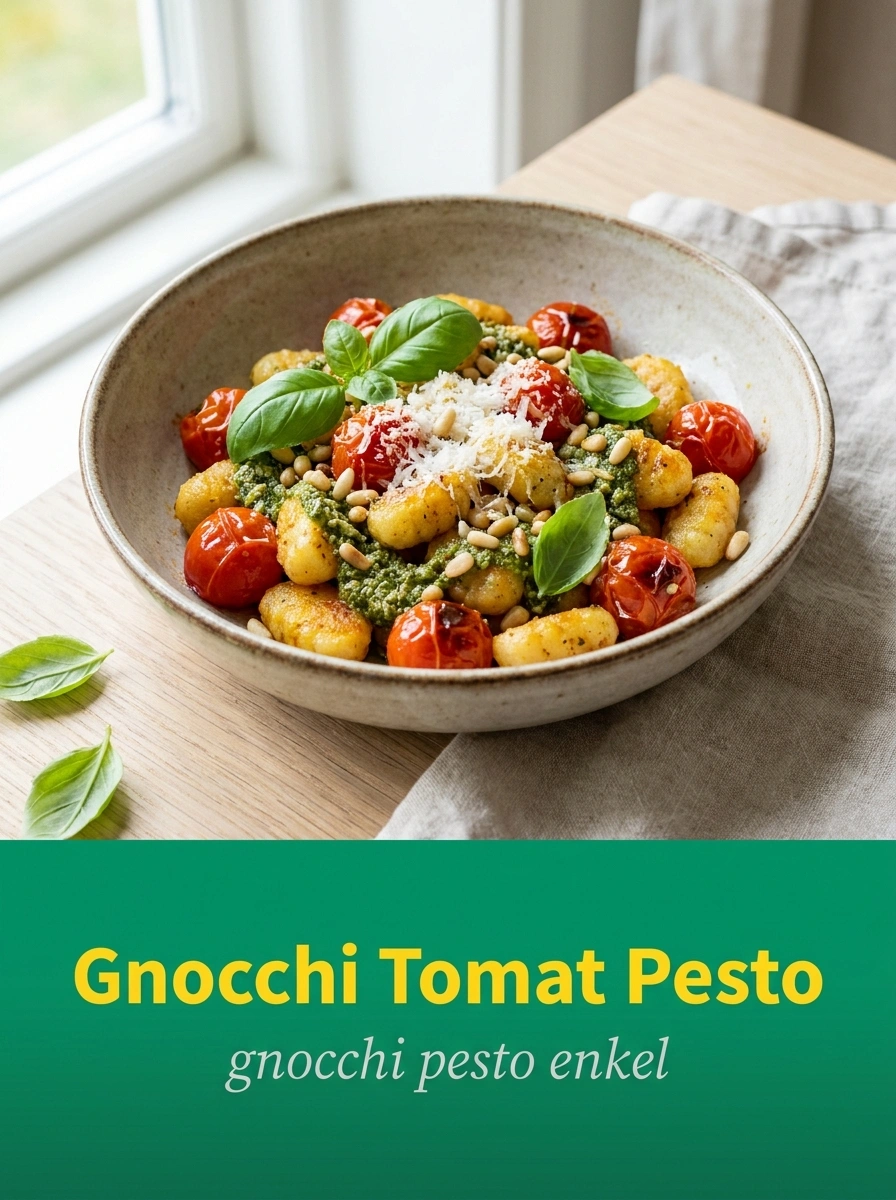 Gnocchi Tomat Pesto – Enkel & Krämig