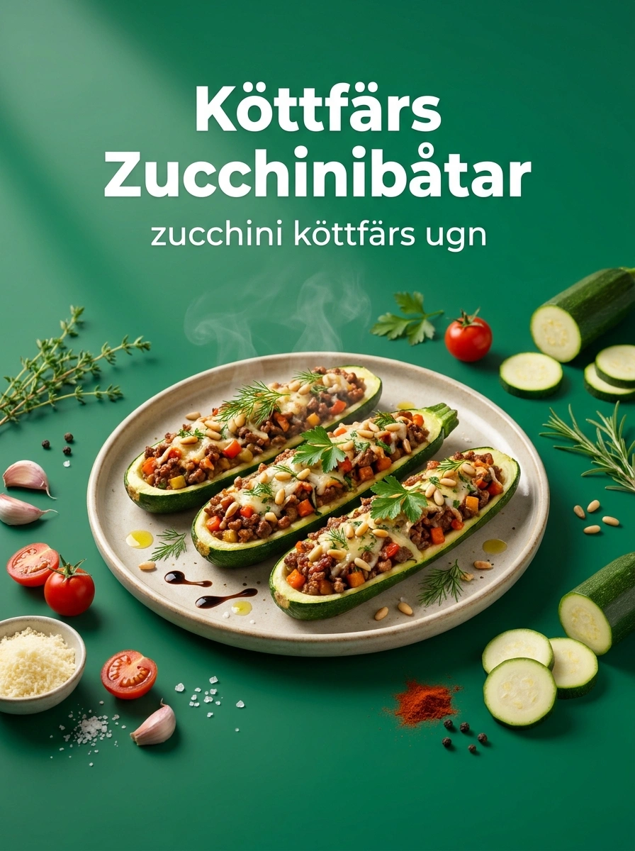 Köttfärs Zucchinibåtar – Smakrika och Mättande
