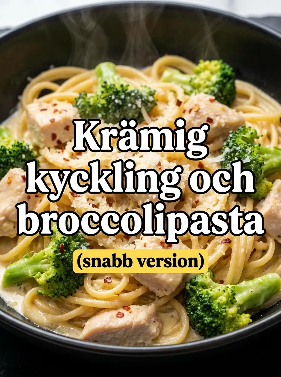 Krämig Kyckling- och Broccolipasta (Snabb Version)
