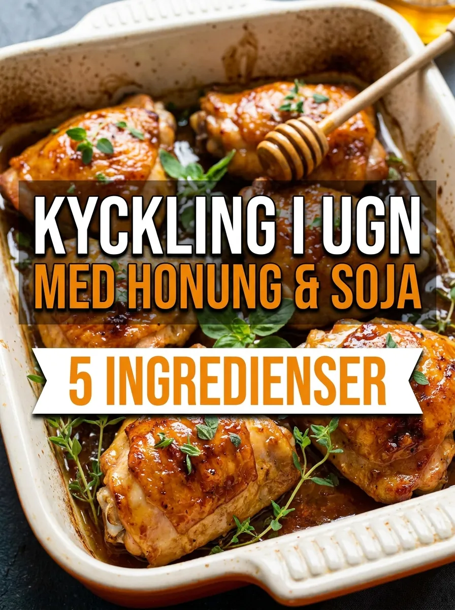 Kyckling i Ugn med Honung & Soja – 5 Ingredienser