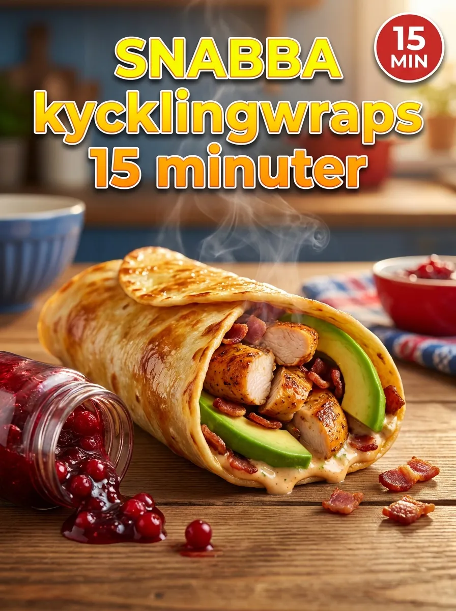 Kycklingwraps med Avokado – Snabbt & Fräscht på 15 Minuter