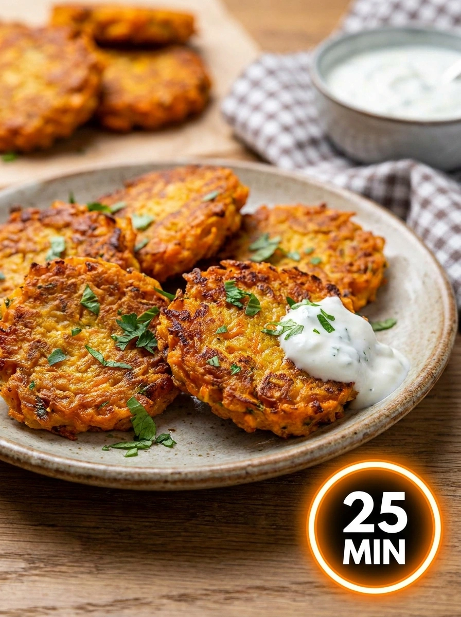 Morotsfritters – Morotsfritters i Ugn