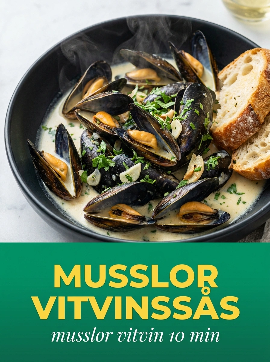 Musslor Vitvinssås – Elegant & Snabb