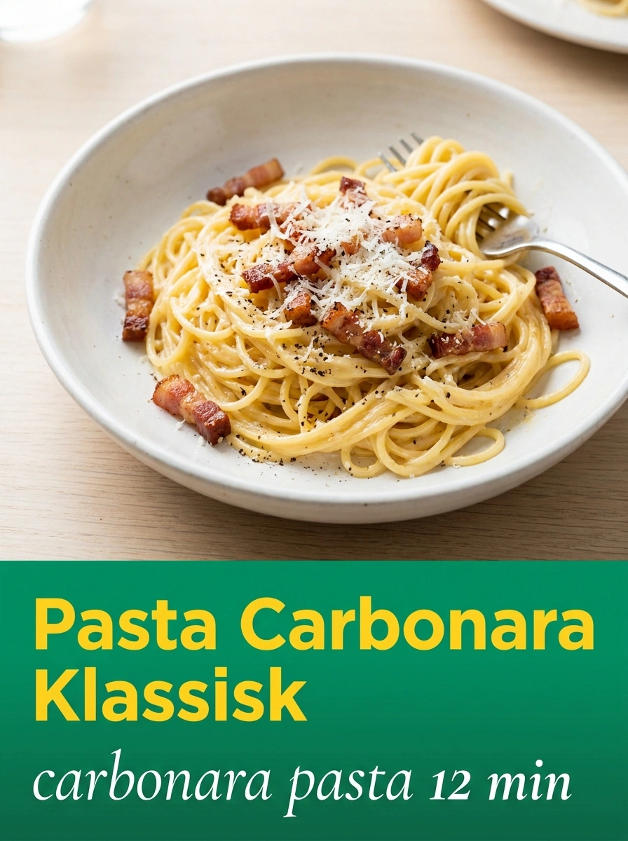 Pasta Carbonara Klassisk – Snabb Italiensk Favorit