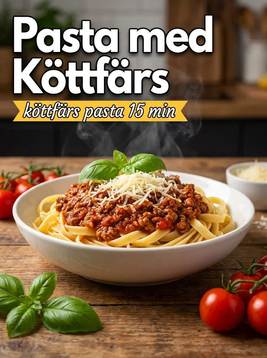 Pasta med Köttfärs – Snabb och Smakrik Klassiker på 15 Minuter
