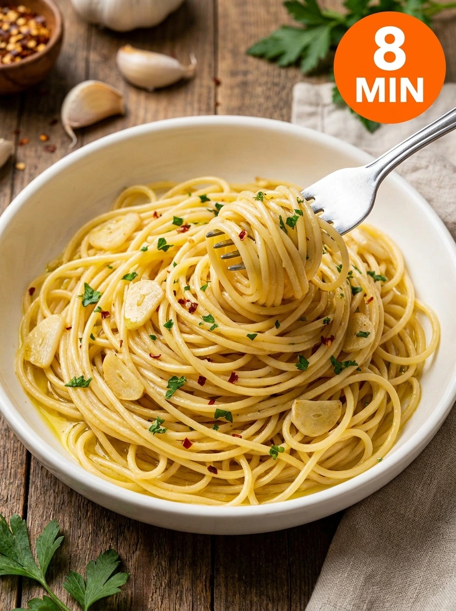 Pasta med Olivolja & Vitlök