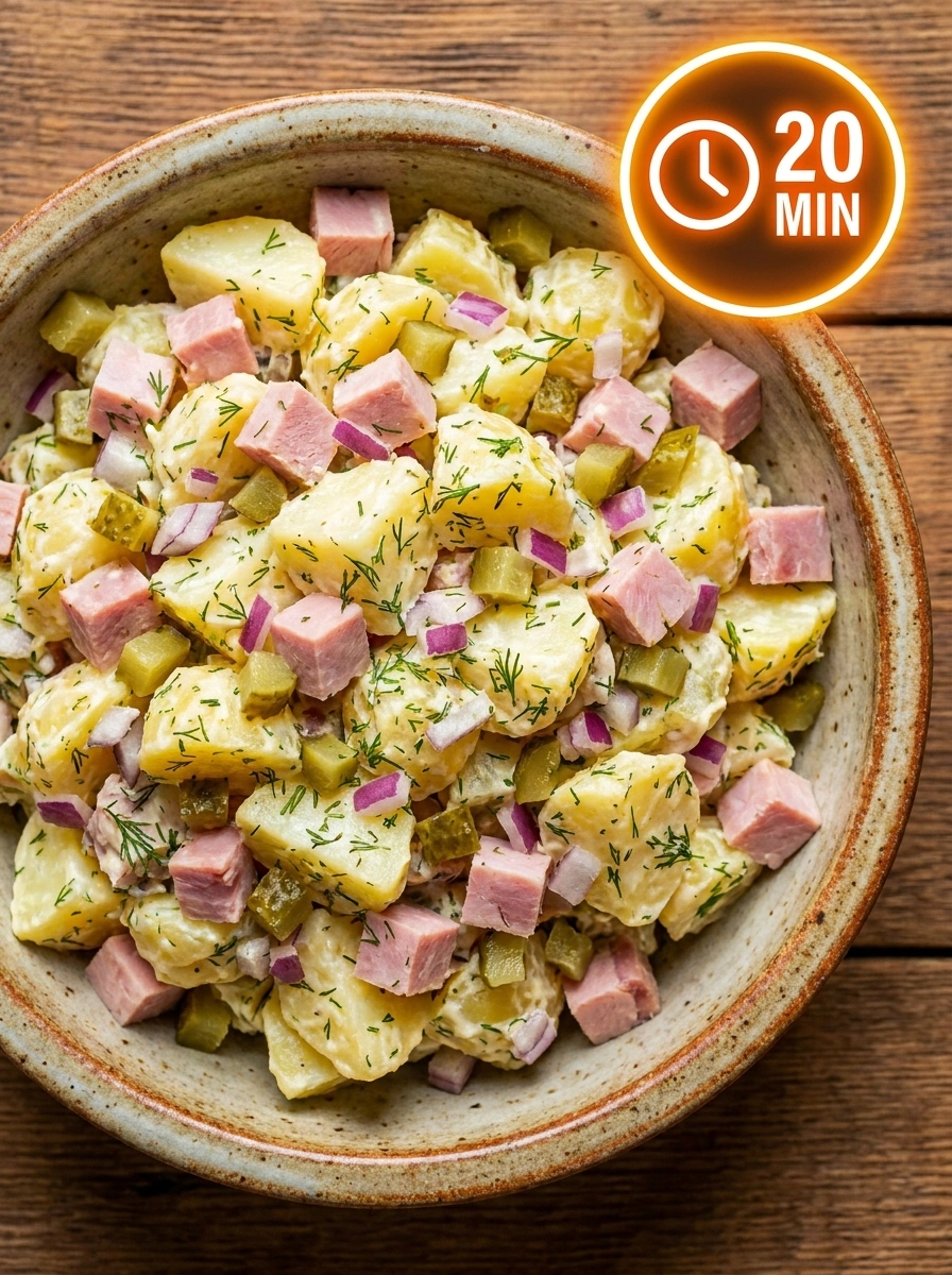 Potatissallad Skinka – Krämig Kall Potatissallad med Skinka