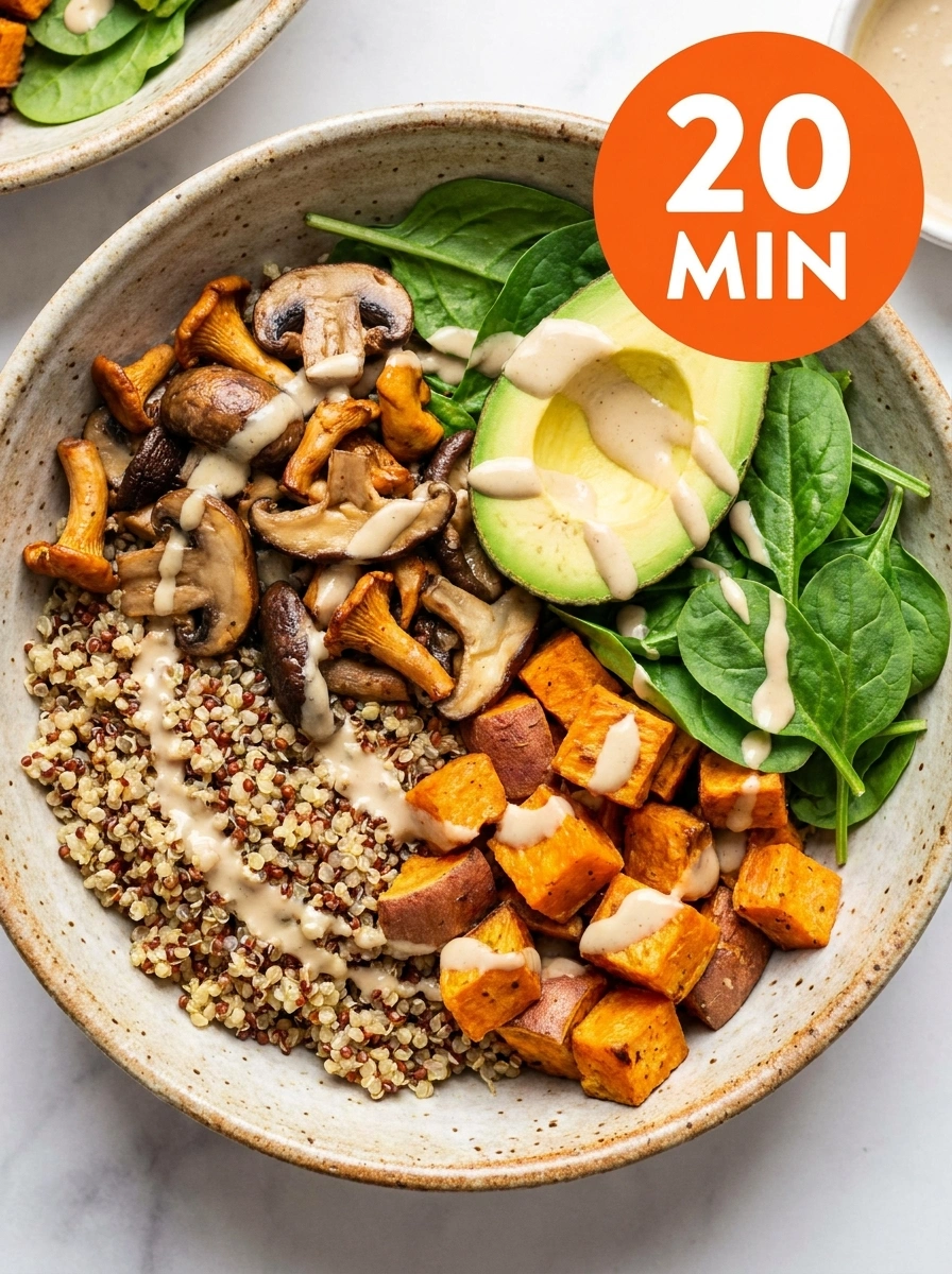 Quinoabowl Svamp – Enkel och Nyttig