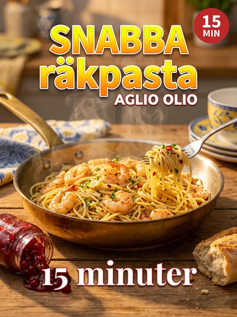 Räkpasta Aglio Olio – Italiensk Klassiker på 15 Minuter