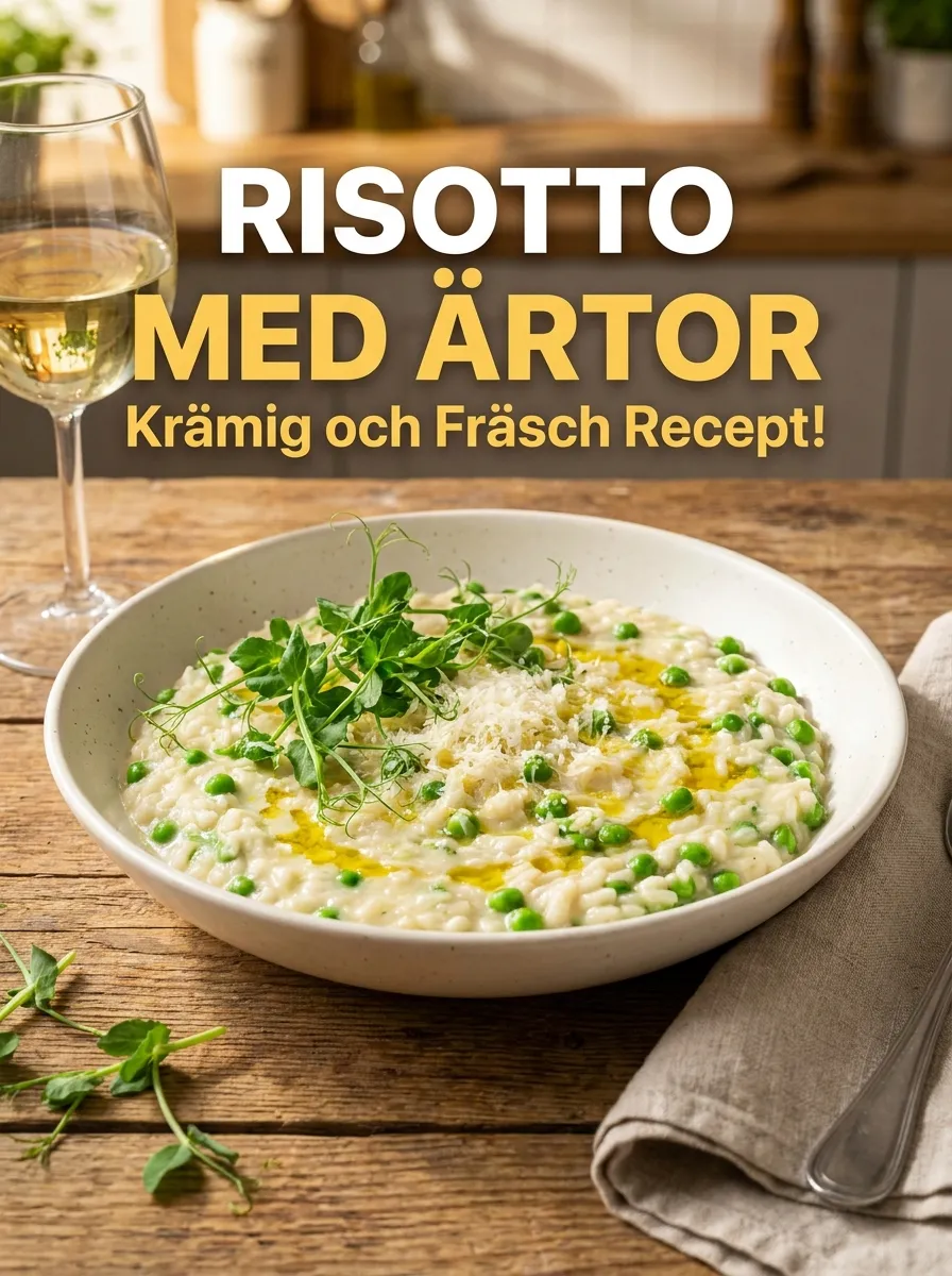 Risotto med Ärtor – snabb middag på 30 min