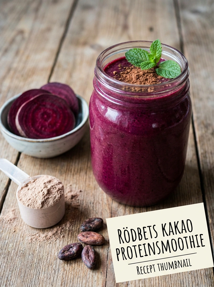Rödbets Kakao Proteinsmoothie – Antioxidant Power
