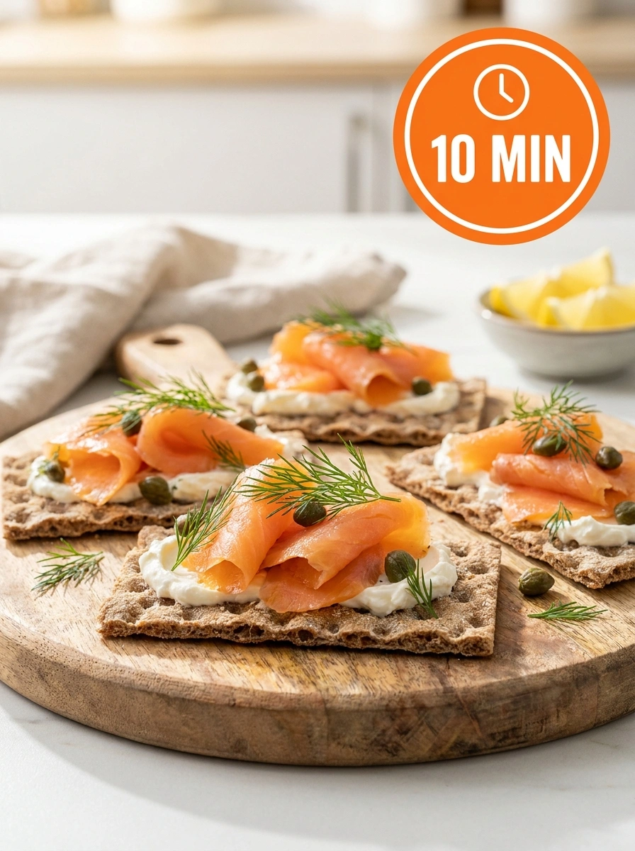 Rökt Lax på Knäcke