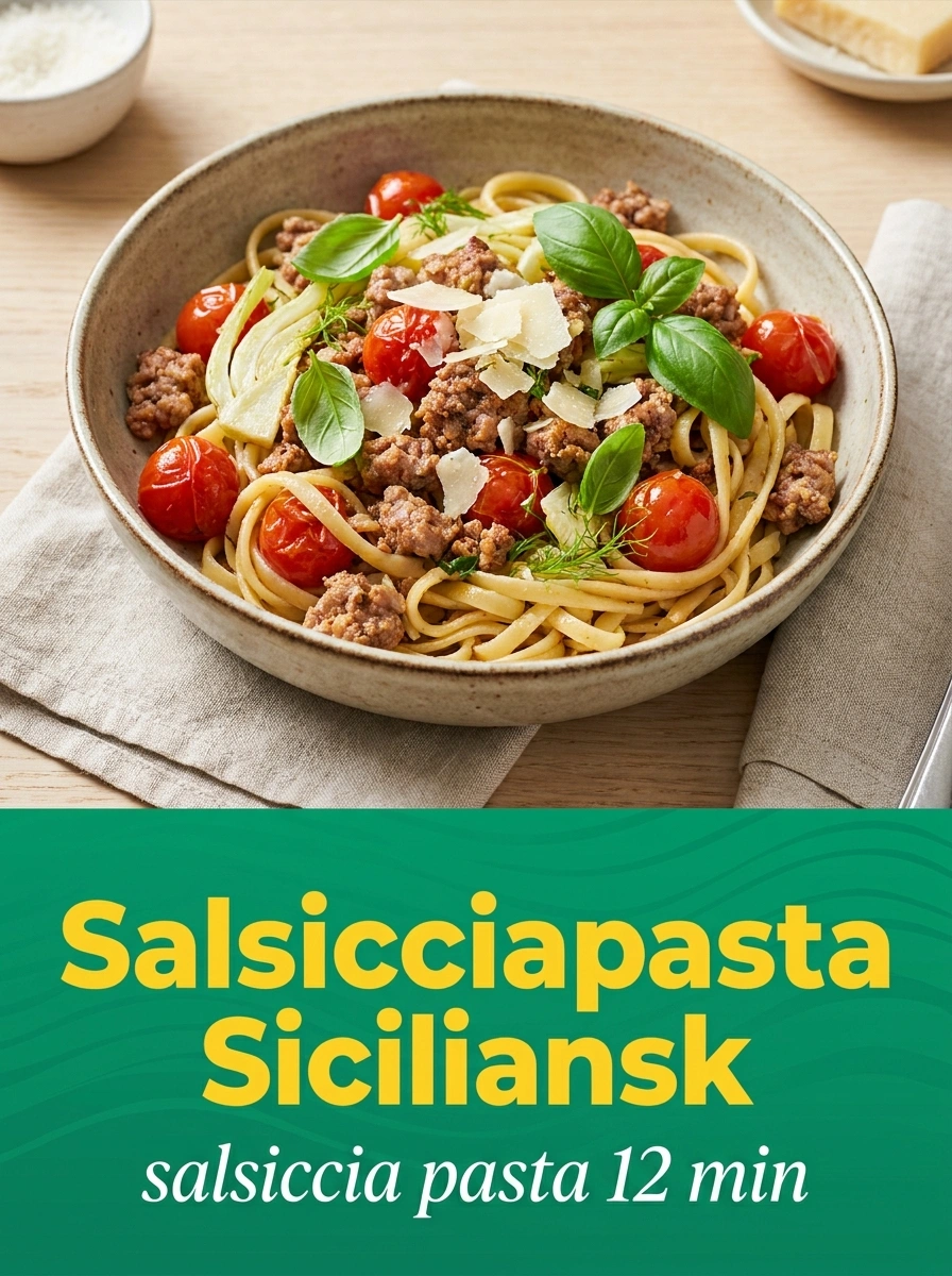 Salsicciapasta Siciliansk – Kryddig & Krämig