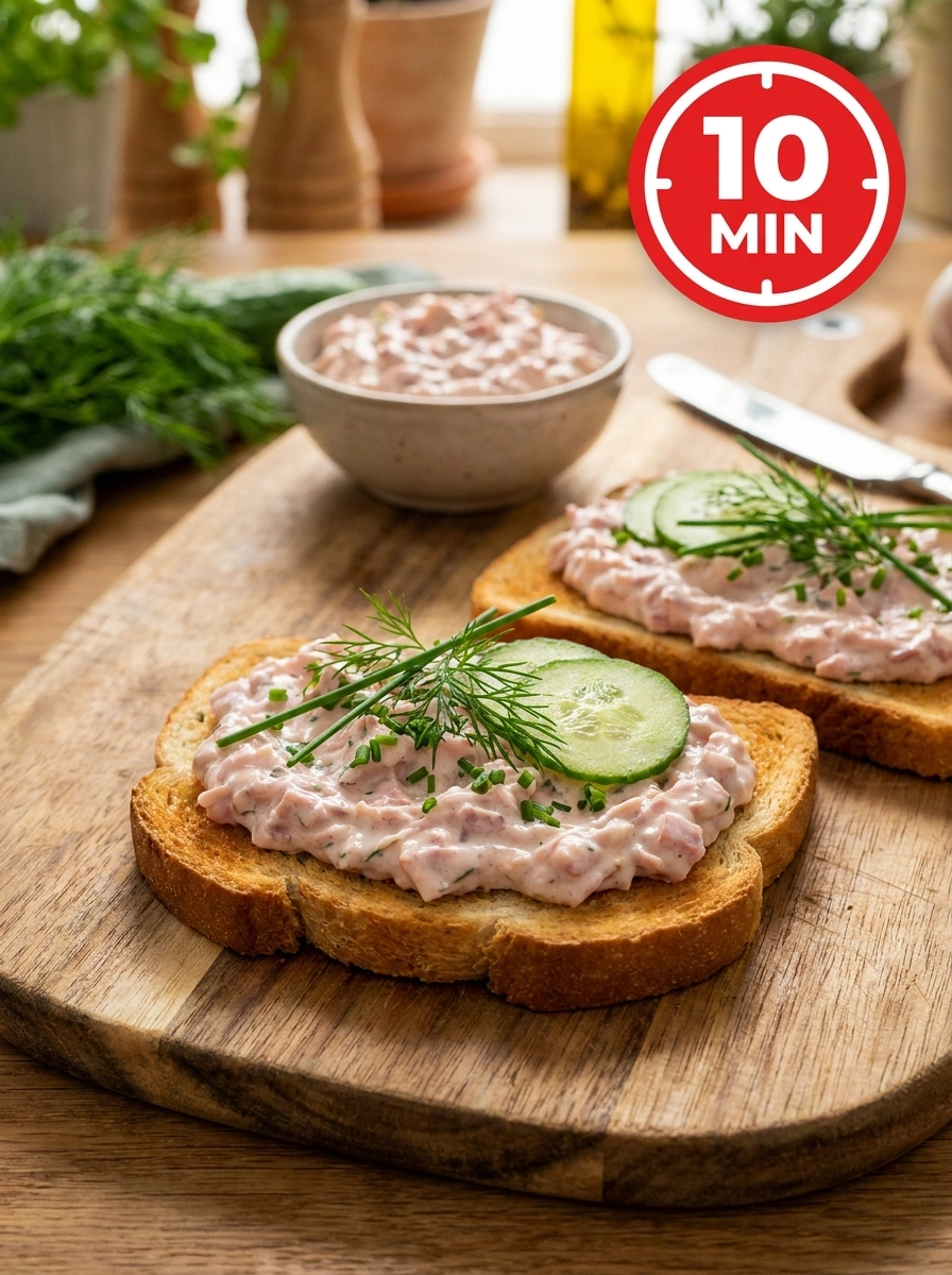 Skinkröra på Rostbröd – Skinkröra Rostat Bröd