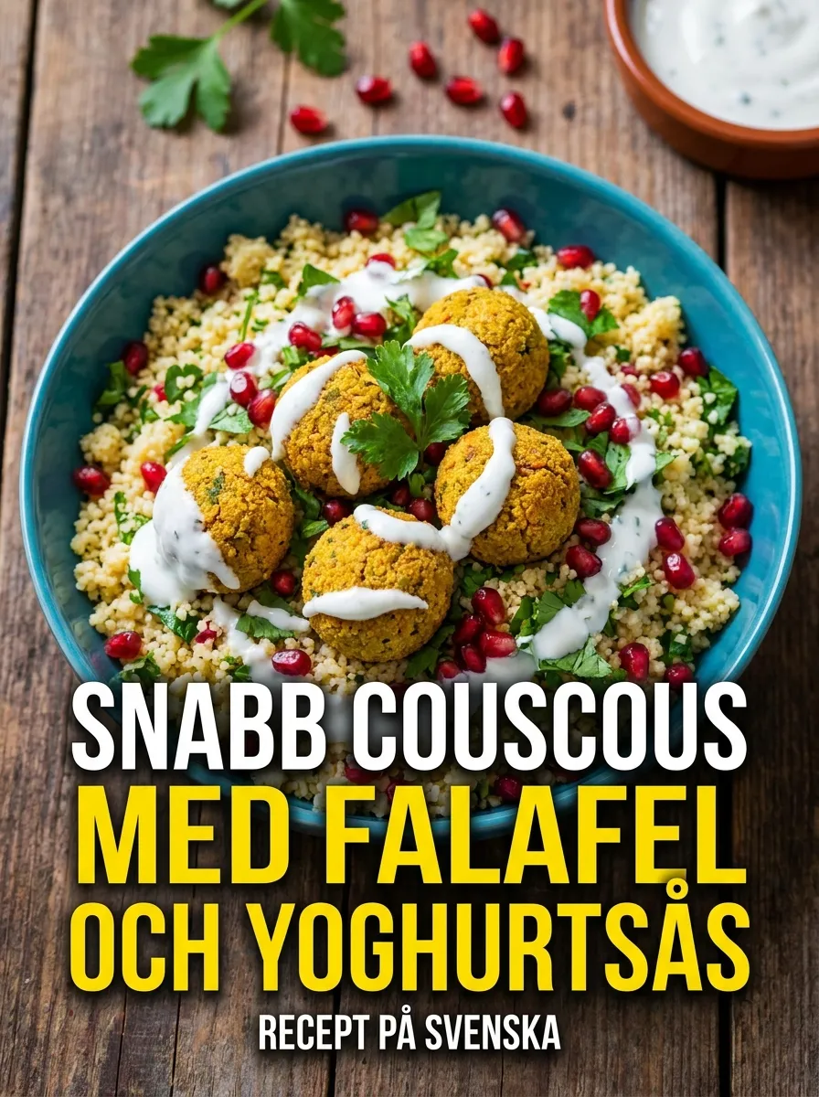 Snabb Couscous med Falafel och Yoghurtsås