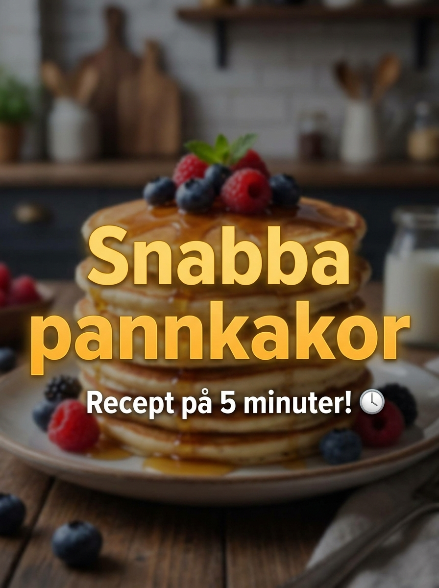Snabba pannkakor - snabb frukost klar på 10 minuter