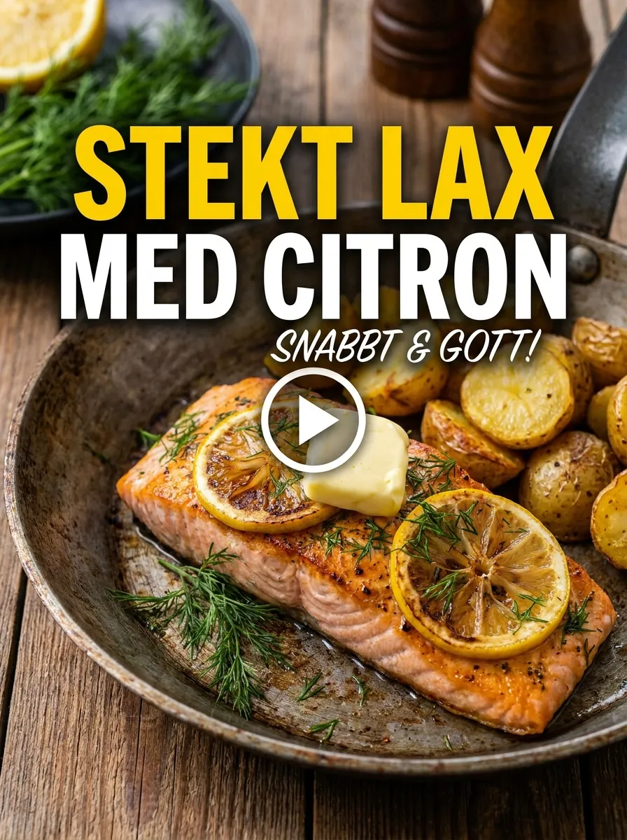 Stekt Lax med Citron – snabb middag på 15 min