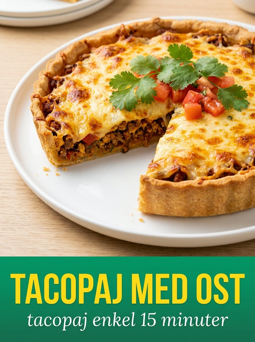 Tacopaj med Ost – Krispig & Smakrik