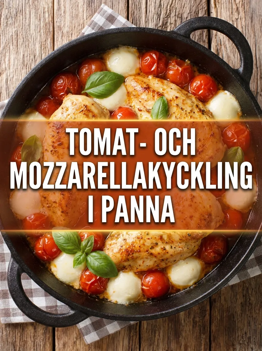 Tomat- och Mozzarellakyckling i Panna
