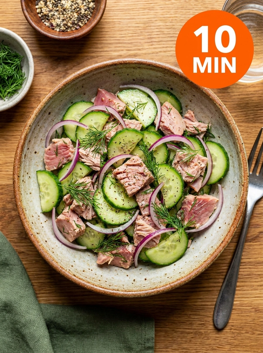 Tonfisk Gurksallad – Tonfisk Gurka Enkel