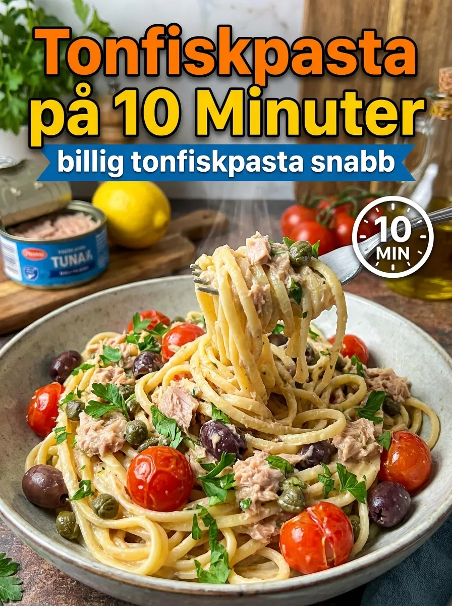 Tonfiskpasta på 10 Minuter – Snabb & Billig Middag