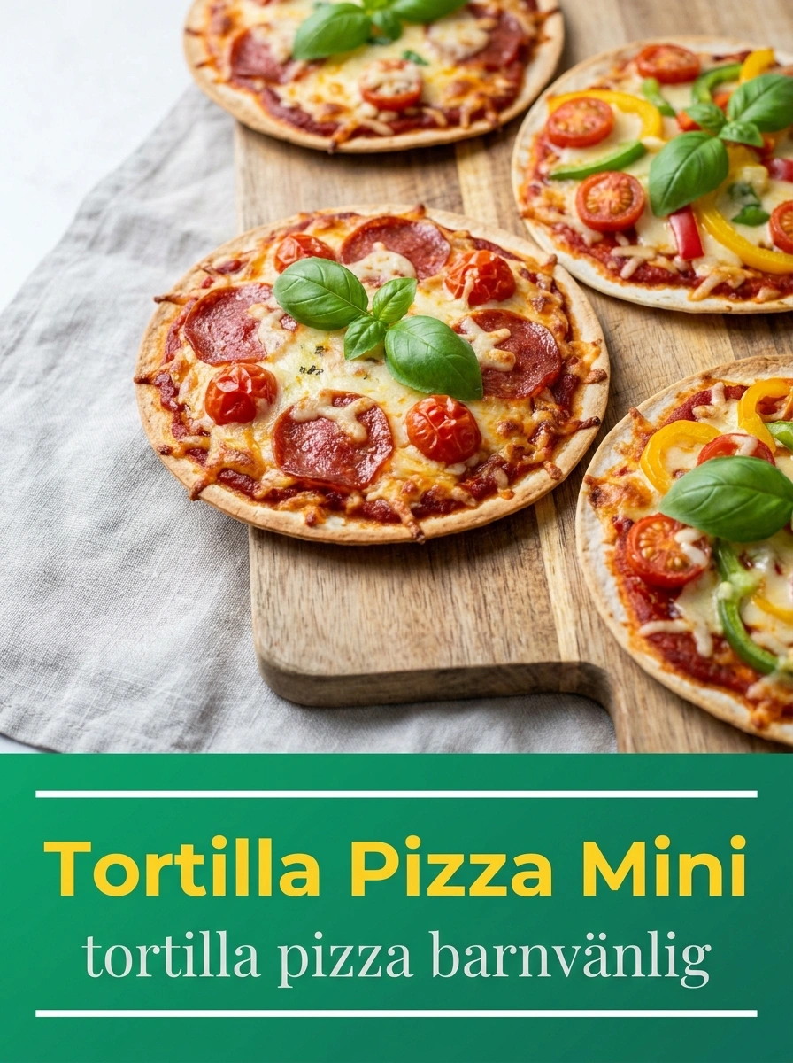 Tortilla Pizza Mini – Snabb Och Barnvänlig