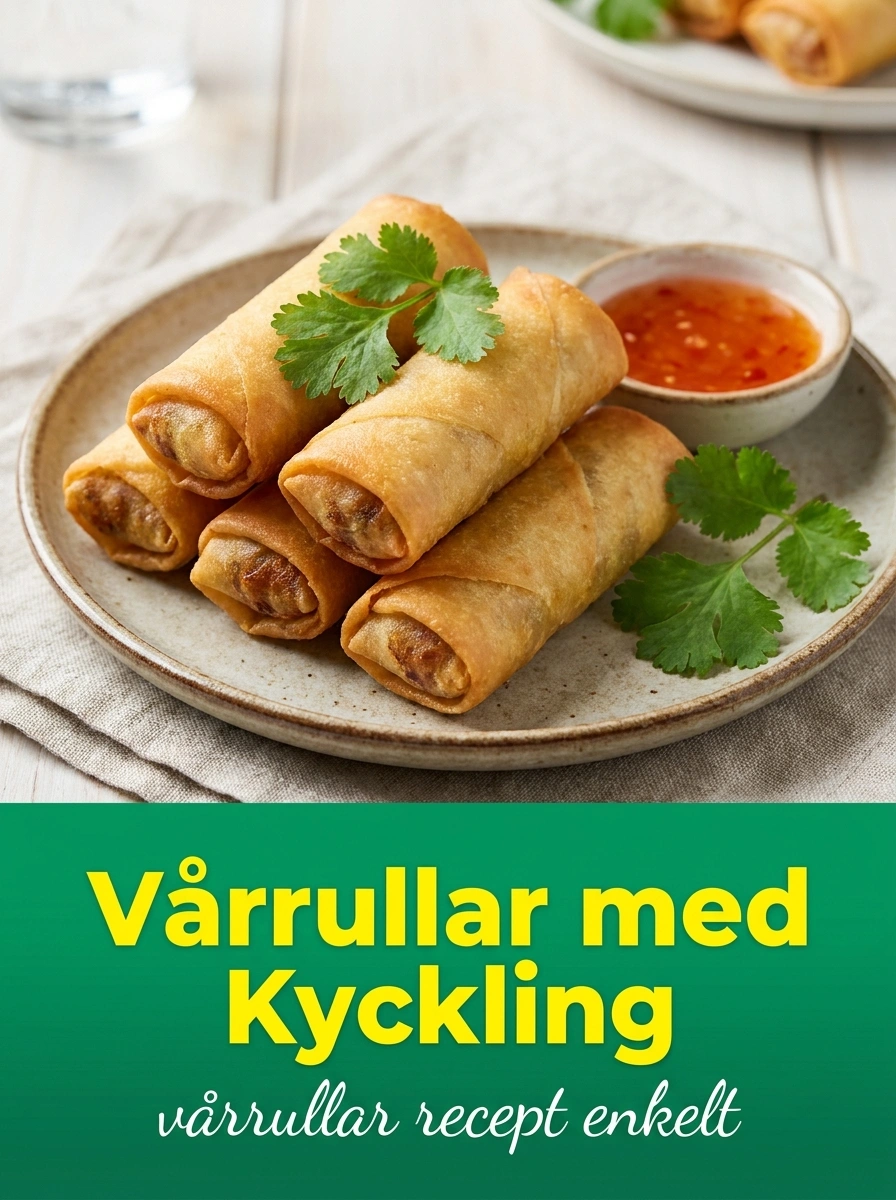 Vårrullar med Kyckling – Krispiga Och Fyllda