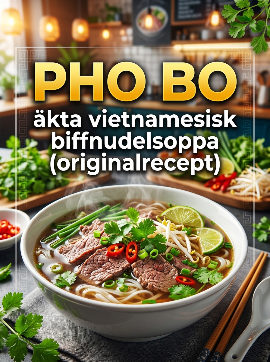 Phở Gà – Vietnamesisk Kycklingnudelsoppa med hel, risnudlar - hemlagat och gott