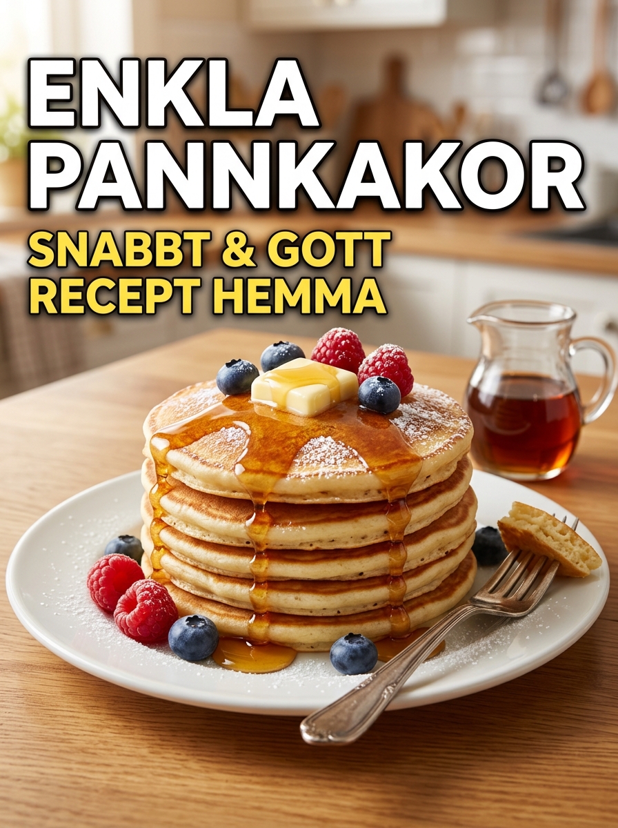 Snabba pannkakor – klara på under 15 minuter - hemlagat recept