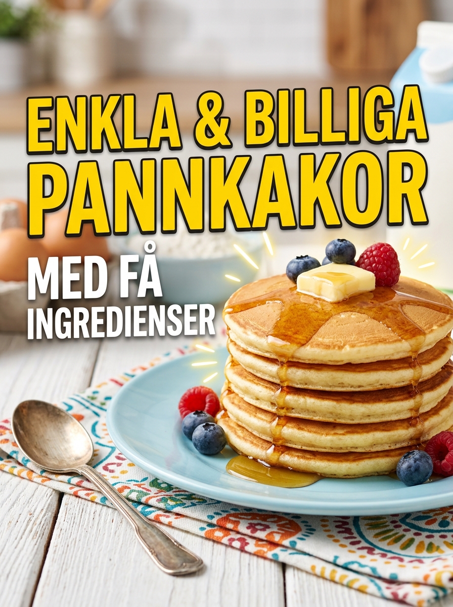 Snabba pannkakor – klara på under 15 minuter - hemlagat recept