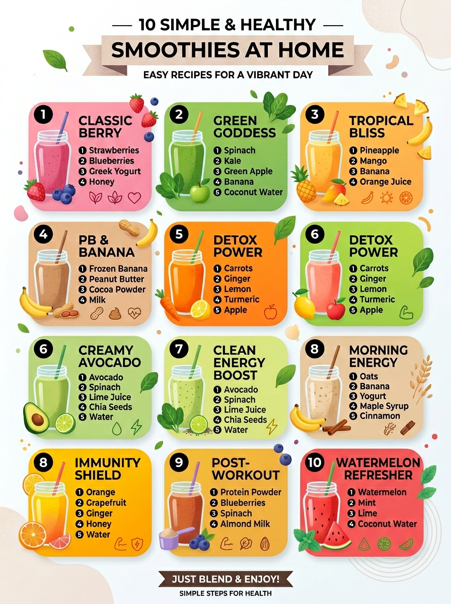 10 enkla smoothies