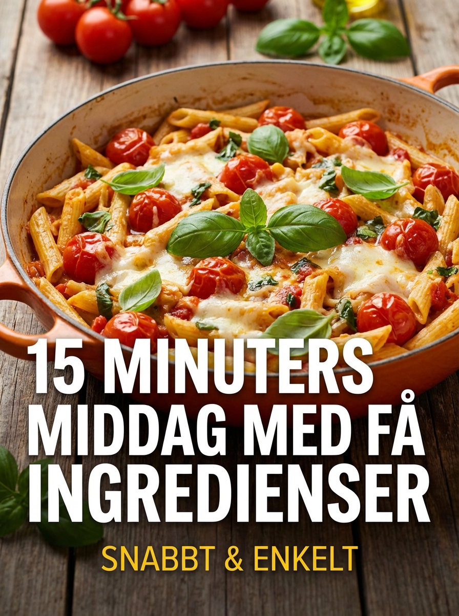 Middag på 15 minuter med få ingredienser - snabbt och enkelt