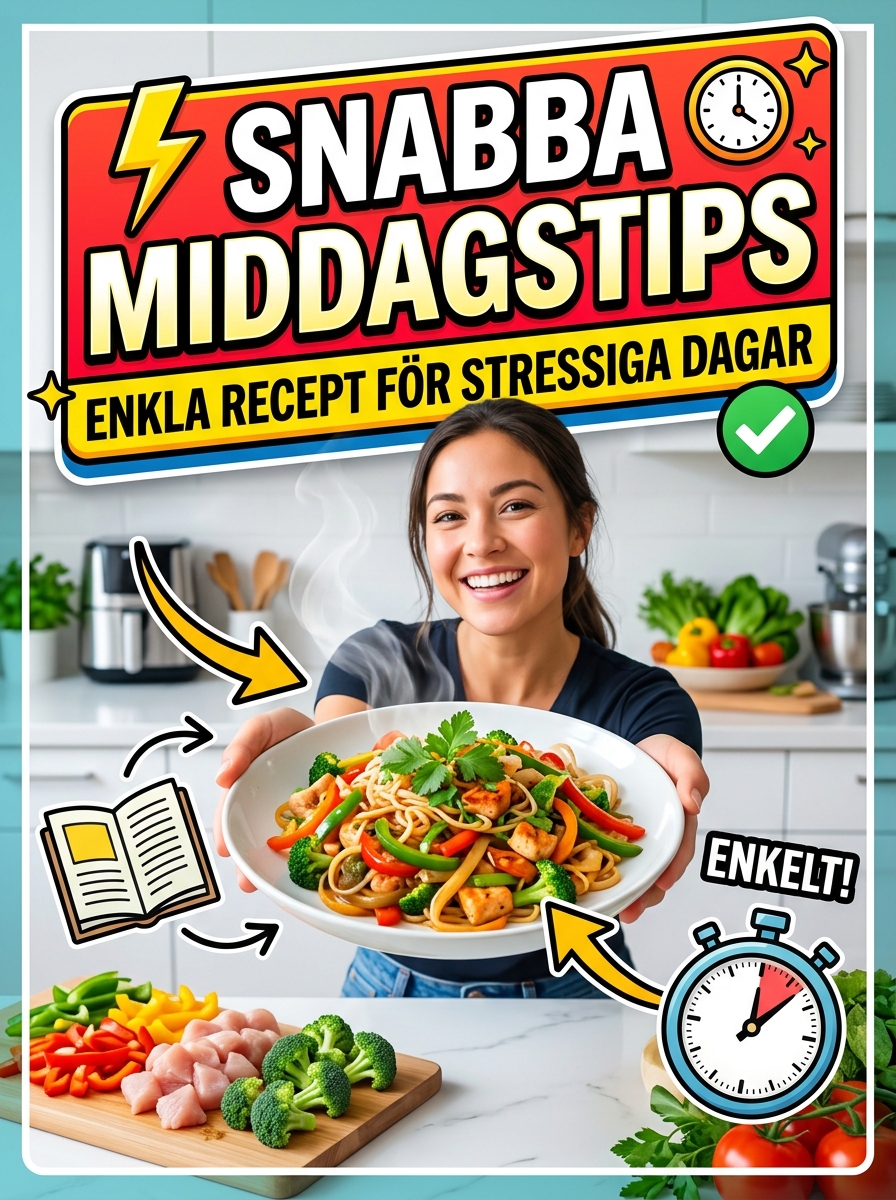 Middagstips under 30 minuter – Snabbt och enkelt - hemlagat recept