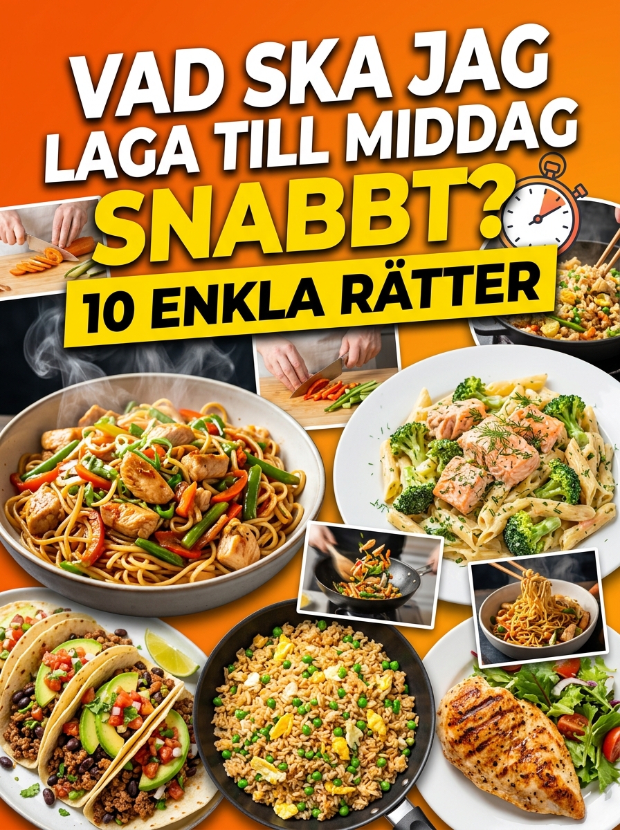 Middagstips under 30 minuter – Snabbt och enkelt - hemlagat recept